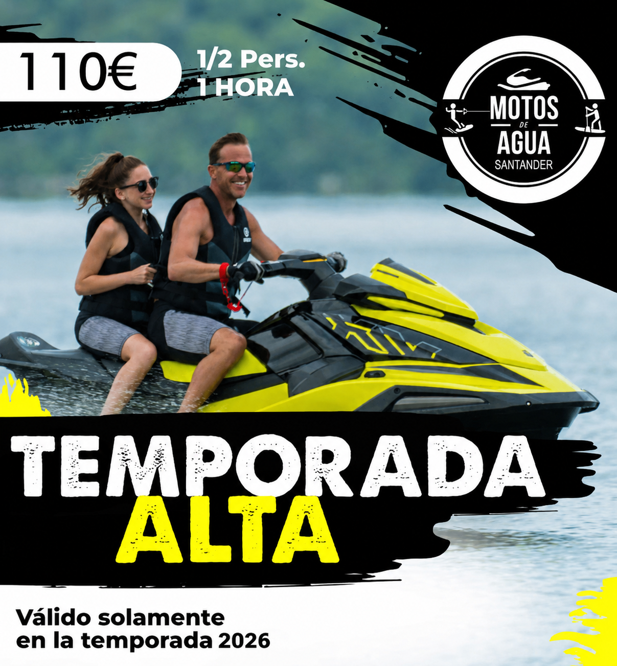 Alquilar Moto de Agua 1 hora (15 de junio a 15 de septiembre, temporada alta)