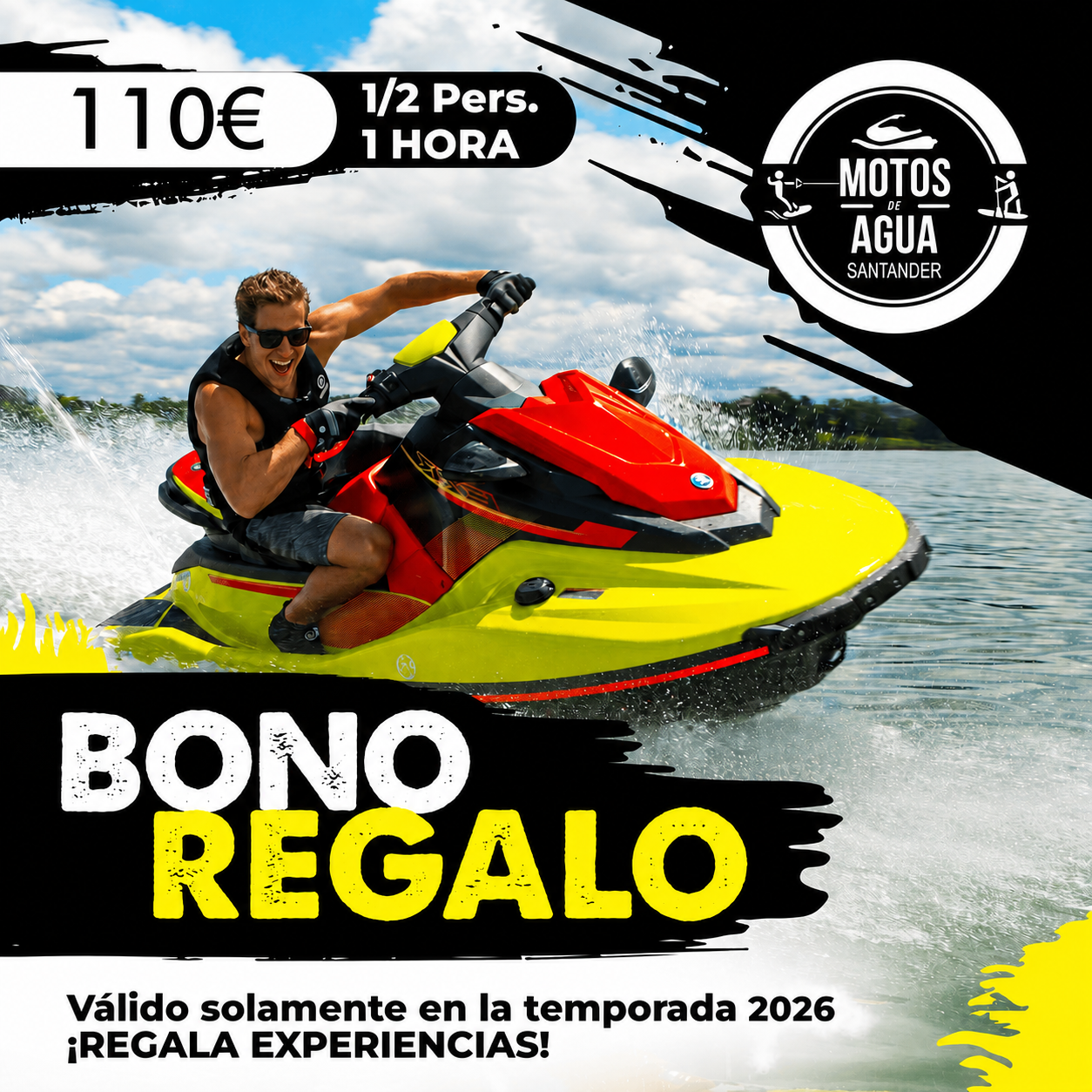 Bono regalo Moto de Agua 1 hora (temporada alta)